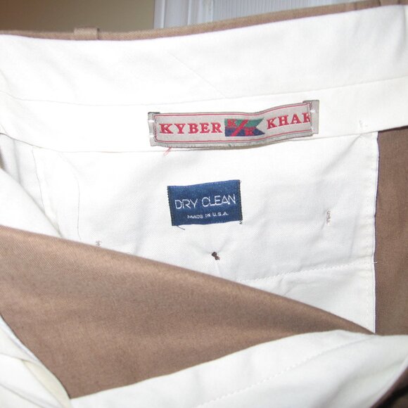Napoleon Khyber Khaki Wool Dress Pants Men's 38 x 32 - Picture 2 of 4